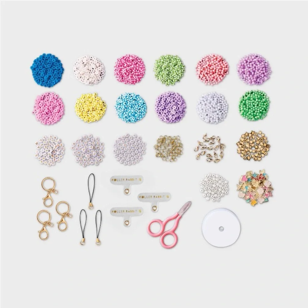 Roller Rabbit x Target 10pc Jewelry and Tech Accessory DIY Bead Art Kit NEW